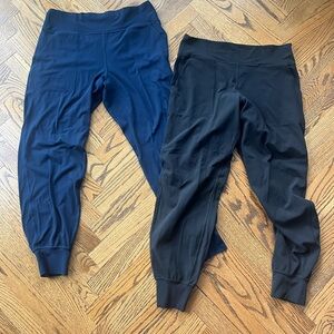 2 PAIRS - Lululemon Women’s Align High-Rise Jogger, Size 12, True Navy & Black
